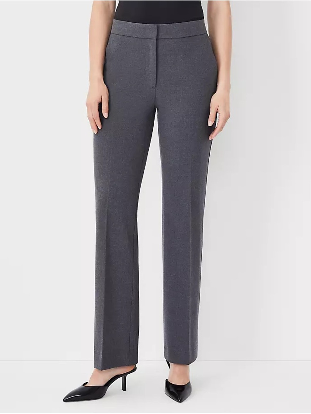 Ann Taylor Charcoal Bootcut “The Boot” Work Trousers